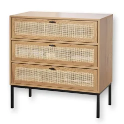Ladekasten|Ladekasten-Calicosy - Ladekast JAYA - Licht hout - 79x80x39 cm