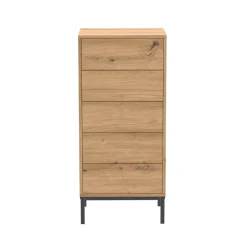 Ladekasten|Ladekasten-Calicosy - Ladekast LENNY - Licht hout - 100x45x38 cm