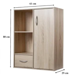 Boekenkasten|Boekenkasten-Calicosy - Legplank - Licht hout - 80x61.5x29.5 cm