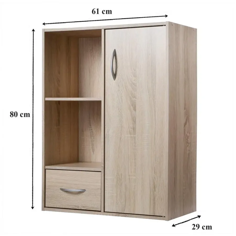 Boekenkasten|Boekenkasten-Calicosy - Legplank - Licht hout - 80x61.5x29.5 cm