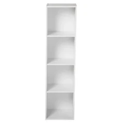 Boekenkasten|Boekenkasten-Calicosy - Meubel - Wit - 122.5x31.1x