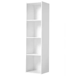 Boekenkasten|Boekenkasten-Calicosy - Meubel - Wit - 122.5x31.1x
