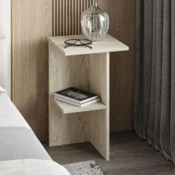 Nachtkastjes|Nachtkastjes-Calicosy - Nachtkastje LERAY - Travertijn - 60x36x36 cm
