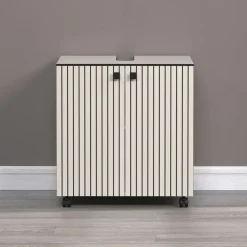 Badmeubelsets-Calicosy - Onderkast met wielen, 2 deuren PUREBLISS - 42x60x64 cm