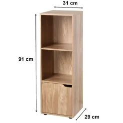 Boekenkasten|Boekenkasten-Calicosy - Opbergkast MODU - Hout - 90.8x30.7x29 cm