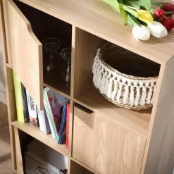 Boekenkasten|Boekenkasten-Calicosy - Opbergkast MODU - Hout - 90x60x29 cm