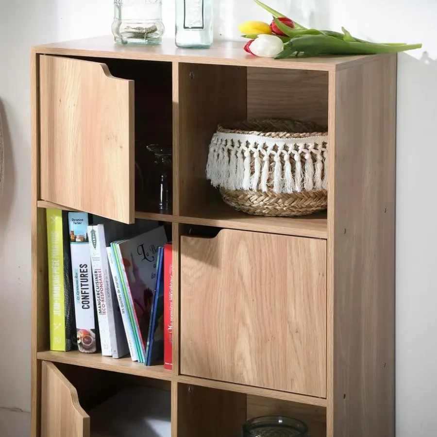 Boekenkasten|Boekenkasten-Calicosy - Opbergkast MODU - Hout - 90x60x29 cm