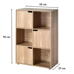 Boekenkasten|Boekenkasten-Calicosy - Opbergkast MODU - Hout - 90x60x29 cm
