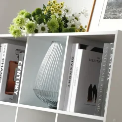 Boekenkasten|Boekenkasten-Calicosy - Opbergrek - Wit - 92.5x92.5x29.5 cm
