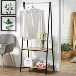 Kledingrekken|Kledingrekken-Calicosy - Rek - Zwart - 151x64.5x40 cm
