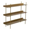 Wandrekken-Calicosy - Rek PIPER - Gouden - 106x120x34 cm