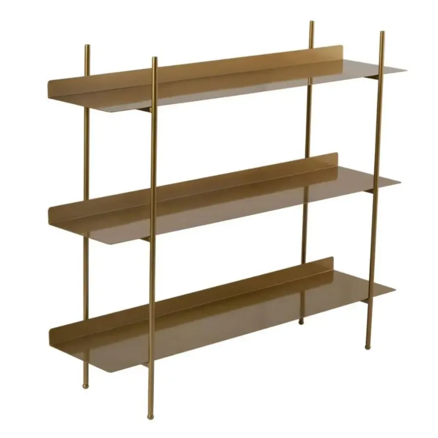 Wandrekken-Calicosy - Rek PIPER - Gouden - 106x120x34 cm