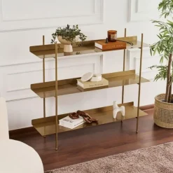 Wandrekken-Calicosy - Rek PIPER - Gouden - 106x120x34 cm