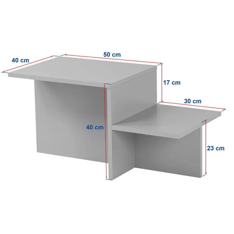 Salontafels-Calicosy - Salontafel HARMONY - Travertijn - 40x77x40 cm