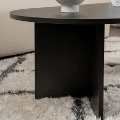 Salontafels-Calicosy - Salontafel IRIS - Zwarte eik - 39,8x119x60 cm