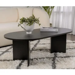 Salontafels-Calicosy - Salontafel IRIS - Zwarte eik - 39,8x119x60 cm