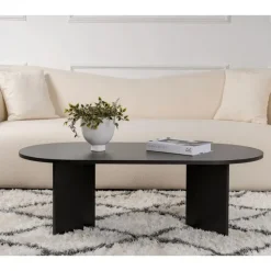 Salontafels-Calicosy - Salontafel IRIS - Zwarte eik - 39,8x119x60 cm