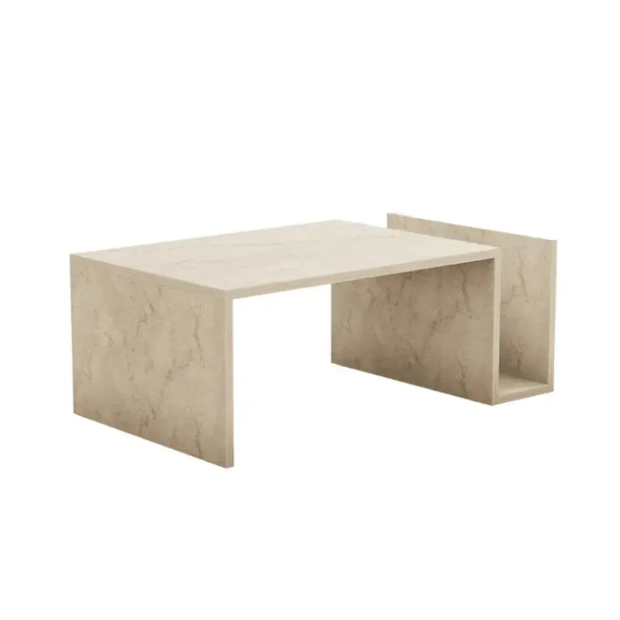 Salontafels-Calicosy - Salontafel MEMO - Travertijn - 32,4x86,8x50 cm