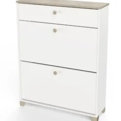 Calicosy - Schoenenkast IZZY - Wit - 104,3x80,8x24,4 cm