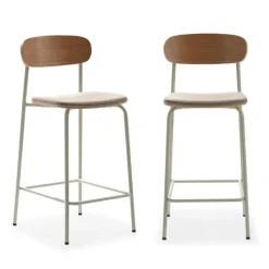 Calicosy - Set van 2 ADRIANA-krukken - 48x42x66 cm