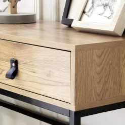 Sidetables-Calicosy - Sidetable JILL - Licht hout - 80.5x100.3x35.3 cm