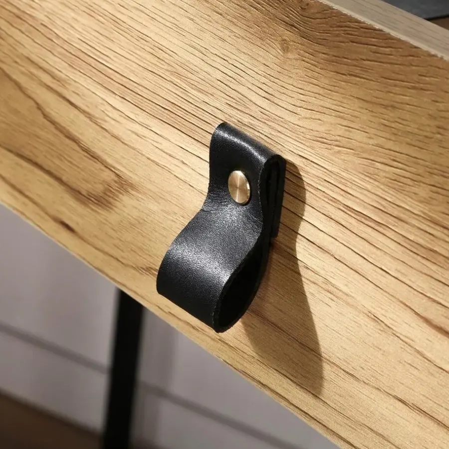 Sidetables-Calicosy - Sidetable JILL - Licht hout - 80.5x100.3x35.3 cm