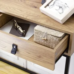Sidetables-Calicosy - Sidetable JILL - Licht hout - 80.5x100.3x35.3 cm