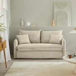 Slaapbanken|Slaapbanken-Calicosy - Slaapbank MIRA - Ecru - 90x185x104 cm