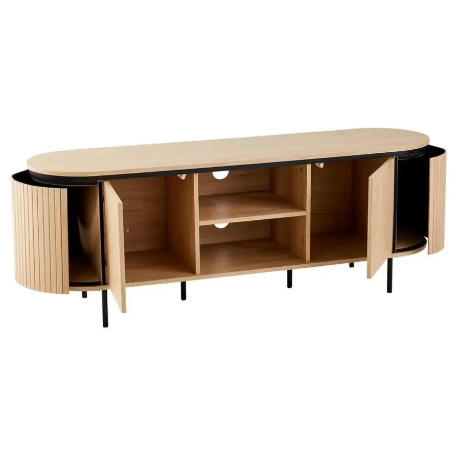 Calicosy - TV-Meubel MALAGA - Licht hout - 55x150x40 cm