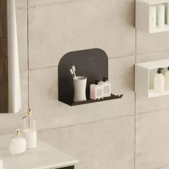 Wandplanken-Calicosy - Wandrek NOVA - Zwart - 23x28x12 cm