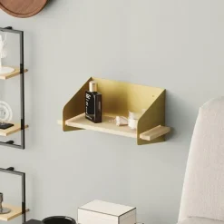 Calicosy - Wandrek WREN - Goud/Hout - 20x40x19 cm