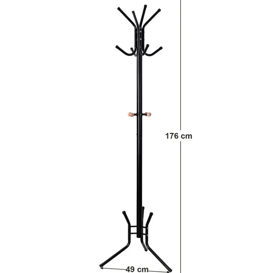 Songmics CALICOSY - Zwarte - - 49x178x49 cm