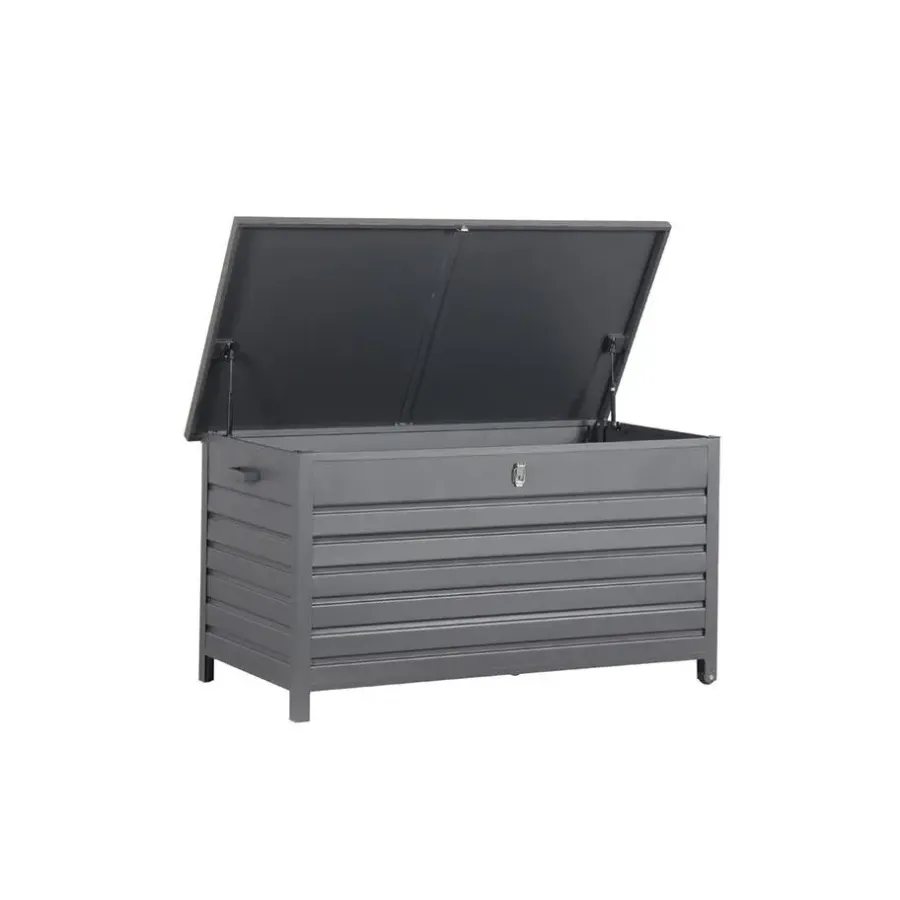 Kussenboxen-Garden Impressions Cambridge kussenbox - aluminium - 141x73 cm - carbon black