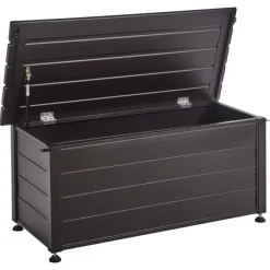 Kussenboxen-Leen Bakker CAMPALTO - Kussenbox - Donkerbruin - 113 x 50 cm - Aluminium