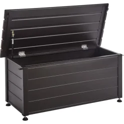 Kussenboxen-Leen Bakker CAMPALTO - Kussenbox - Donkerbruin - 113 x 50 cm - Aluminium