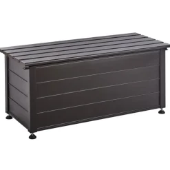 Kussenboxen-Leen Bakker CAMPALTO - Kussenbox - Donkerbruin - 113 x 50 cm - Aluminium