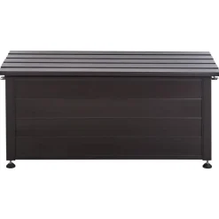 Kussenboxen-Leen Bakker CAMPALTO - Kussenbox - Donkerbruin - 113 x 50 cm - Aluminium