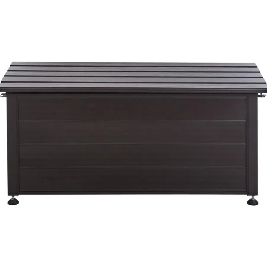 Kussenboxen-Leen Bakker CAMPALTO - Kussenbox - Donkerbruin - 113 x 50 cm - Aluminium