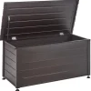 Kussenboxen-Leen Bakker CAMPALTO - Kussenbox - Donkerbruin - 123 x 60 cm - Aluminium