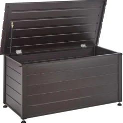 Kussenboxen-Leen Bakker CAMPALTO - Kussenbox - Donkerbruin - 123 x 60 cm - Aluminium