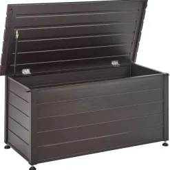 Kussenboxen-Leen Bakker CAMPALTO - Kussenbox - Donkerbruin - 123 x 60 cm - Aluminium