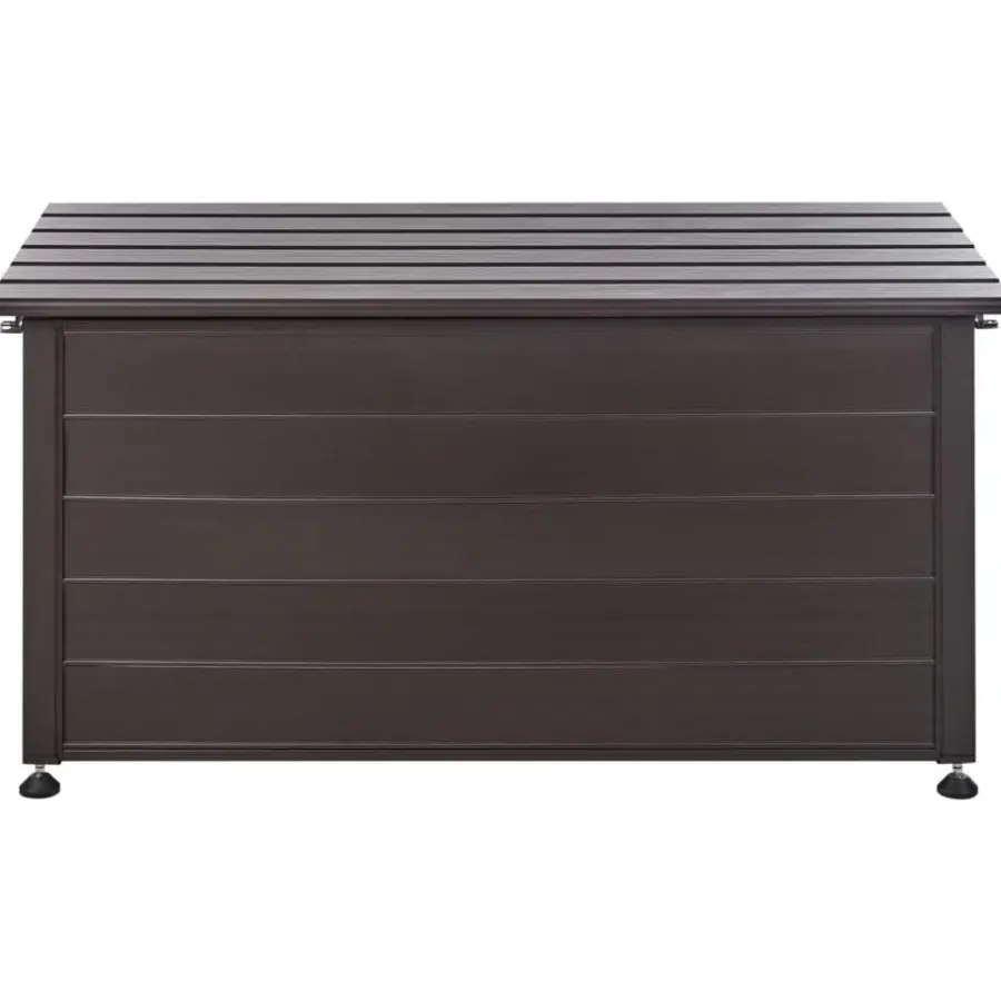 Kussenboxen-Leen Bakker CAMPALTO - Kussenbox - Donkerbruin - 123 x 60 cm - Aluminium