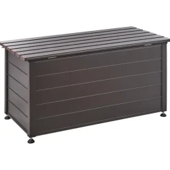 Kussenboxen-Leen Bakker CAMPALTO - Kussenbox - Donkerbruin - 123 x 60 cm - Aluminium