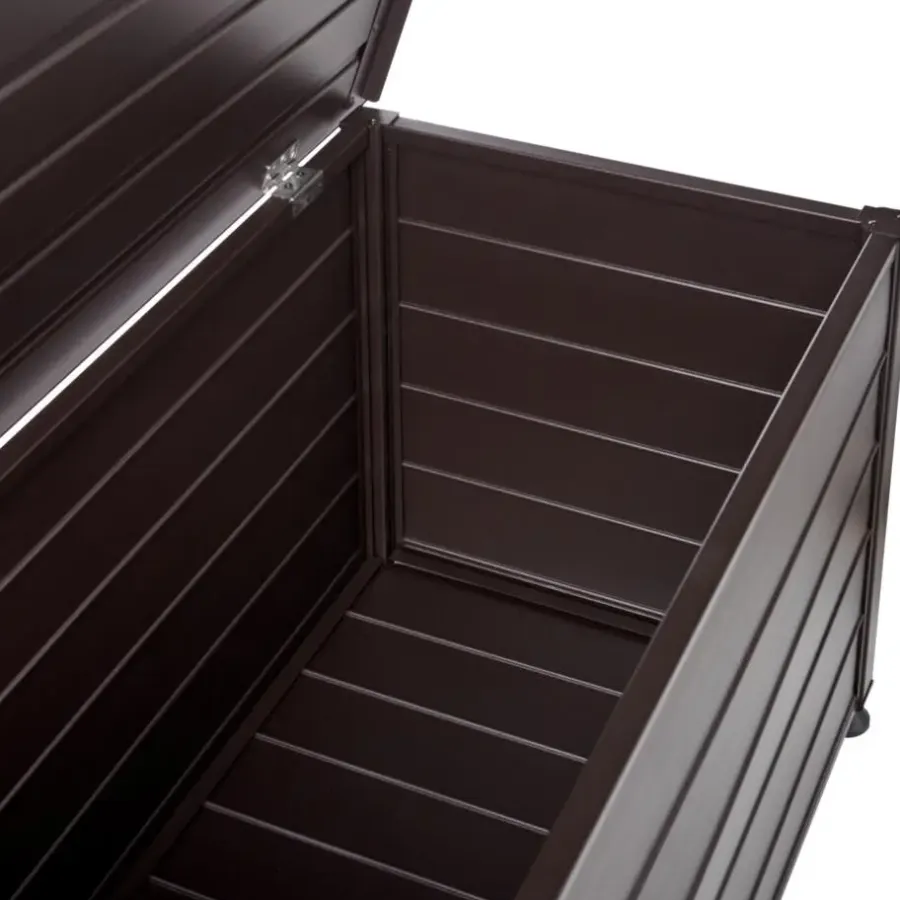 Kussenboxen-Leen Bakker CAMPALTO - Kussenbox - Donkerbruin - 123 x 60 cm - Aluminium