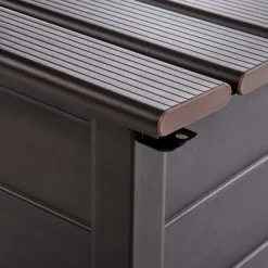 Kussenboxen-Leen Bakker CAMPALTO - Kussenbox - Donkerbruin - 123 x 60 cm - Aluminium