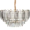 Kroonluchters-Leen Bakker CANAGUA - Kroonluchter - Messing/Transparant - Glas