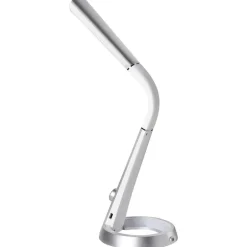 Leen Bakker CANOPUS - Bureaulamp LED - Zilver - Synthetisch materiaal