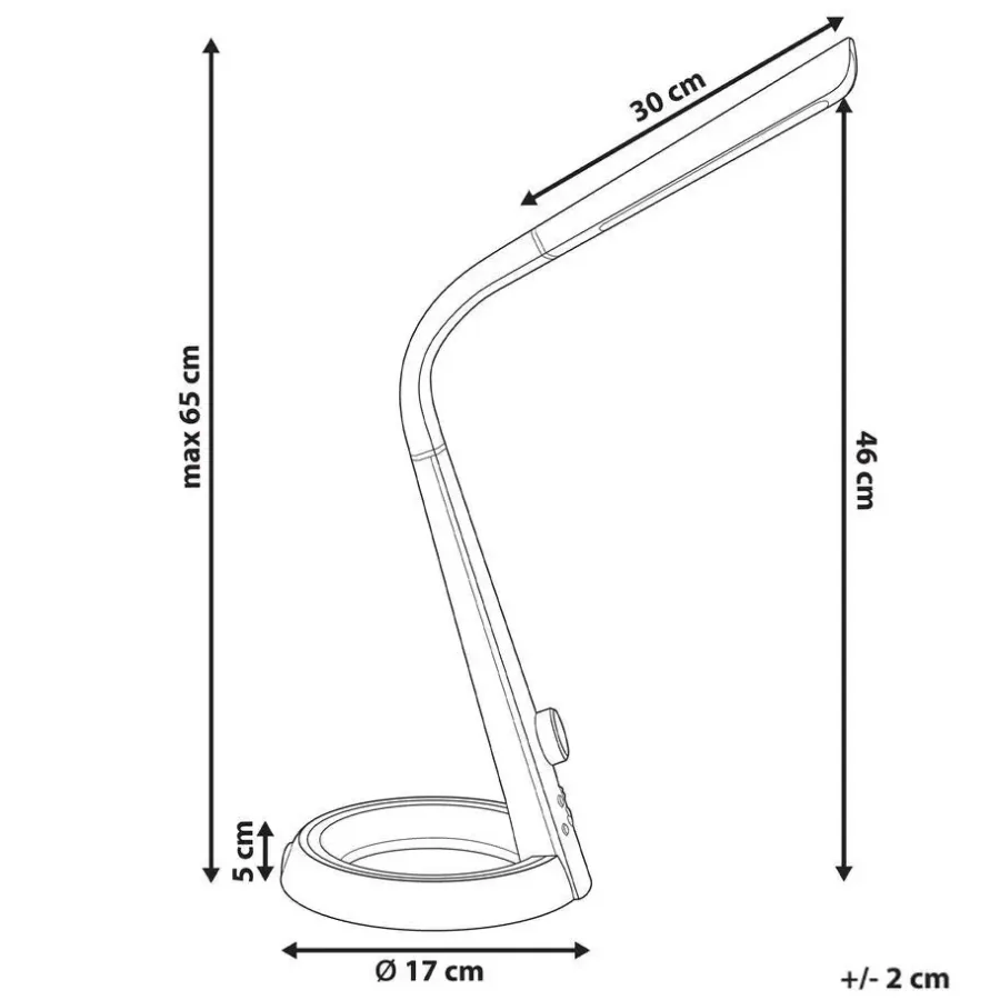 Bureaulampen|Bureaulampen-Leen Bakker CANOPUS - Bureaulamp LED - Zwart - Synthetisch materiaal