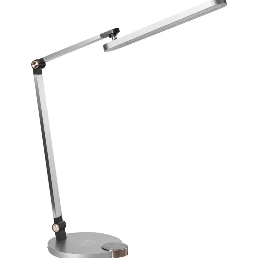 Bureaulampen|Bureaulampen-Leen Bakker CAROY - Bureaulamp LED - Grijs - Synthetisch materiaal
