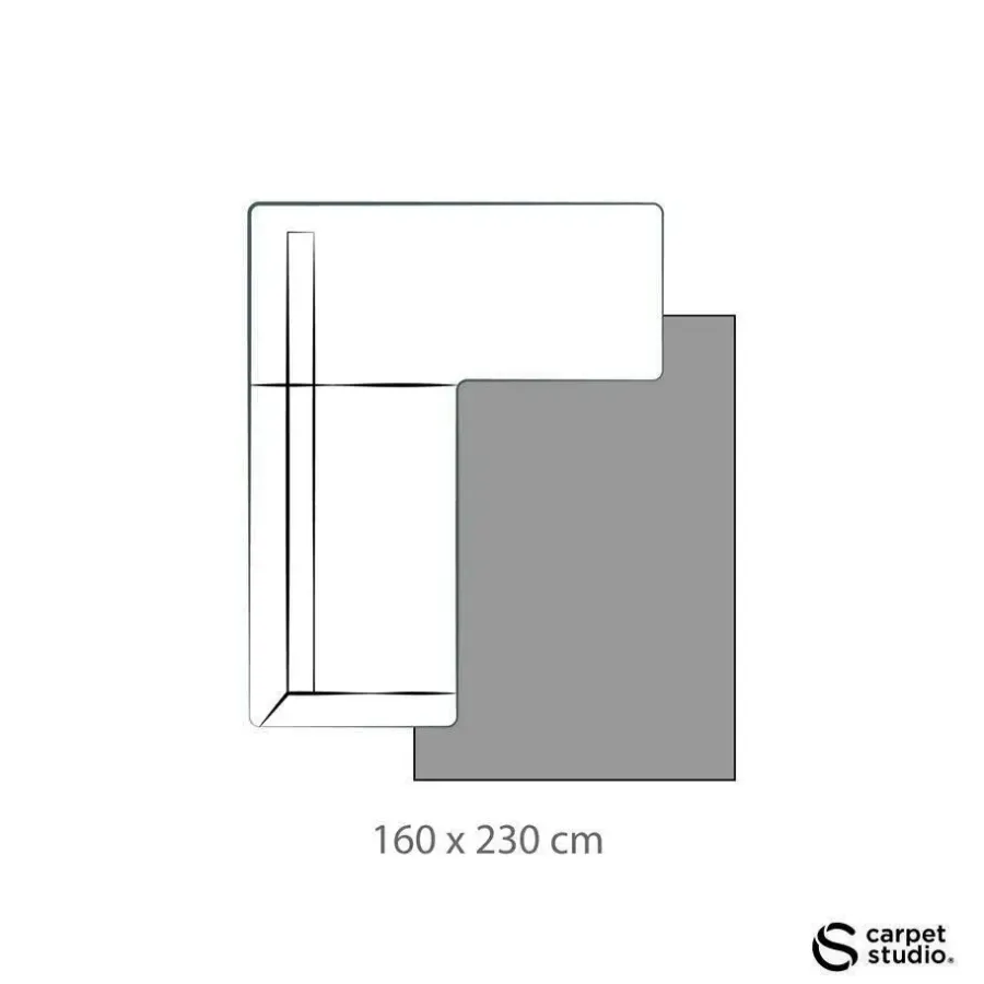 Carpet Studio Ohio Vloerkleed - Grijs - 160x230cm
